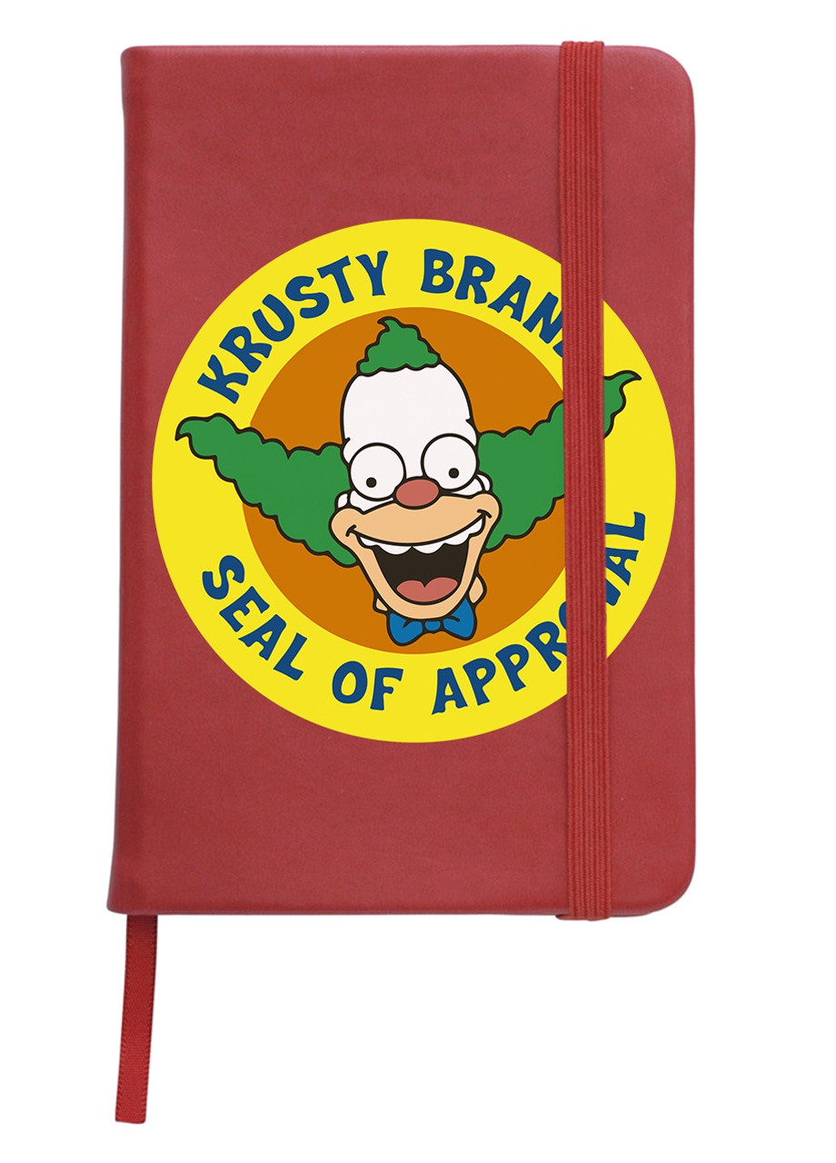 Блокнот А5 Клоун Красті Сімпсон (Krusty the Clown The Simpsons) Червоний (92228-3411-RD) MobiPrint (257327235)