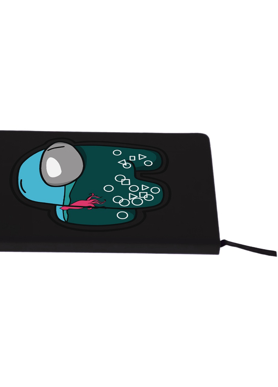 Блокнот А5 Амонг Ас и Игра в кальмара (Among Us and Squid Game) Черный (92228-3476-BK) MobiPrint (257324231)