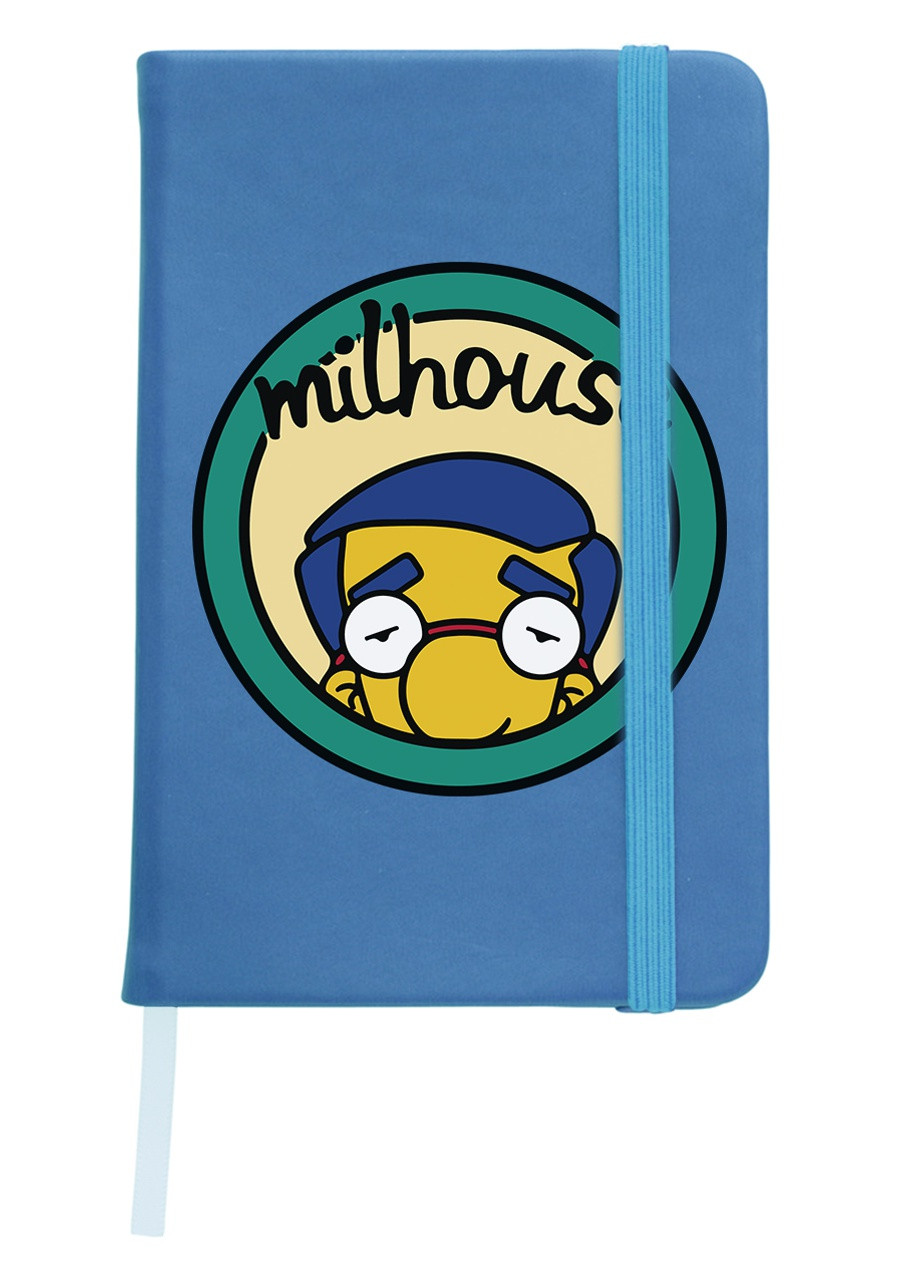 Блокнот А5 Мілхаус Ван Хутен Сімпсони (Milhouse The Simpsons) Світло-блакитний (92228-3464-SK) MobiPrint (257328069)