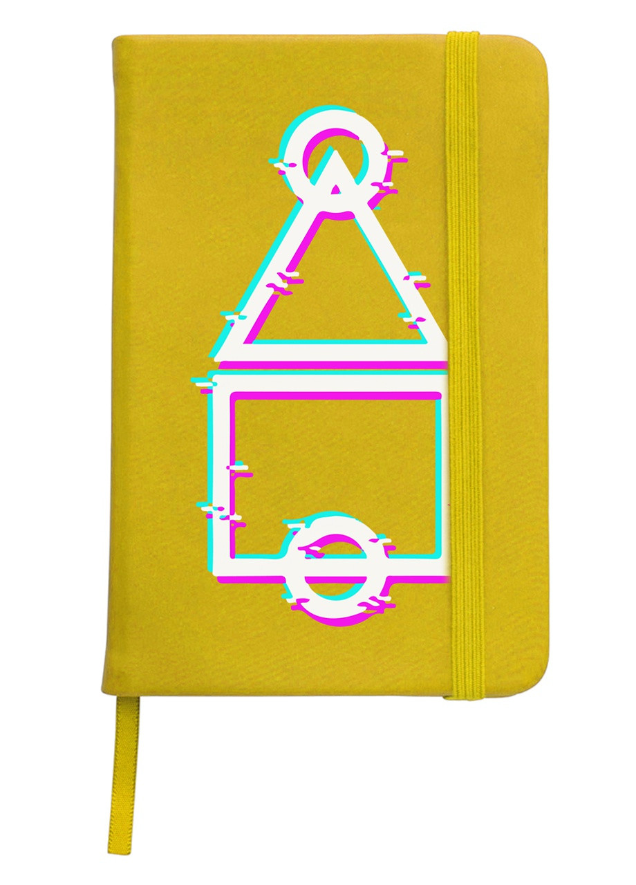 Блокнот А5 Ігрове поле Гра в кальмара (Squid Game) Жовтий (92228-3450-SY) MobiPrint (257325344)