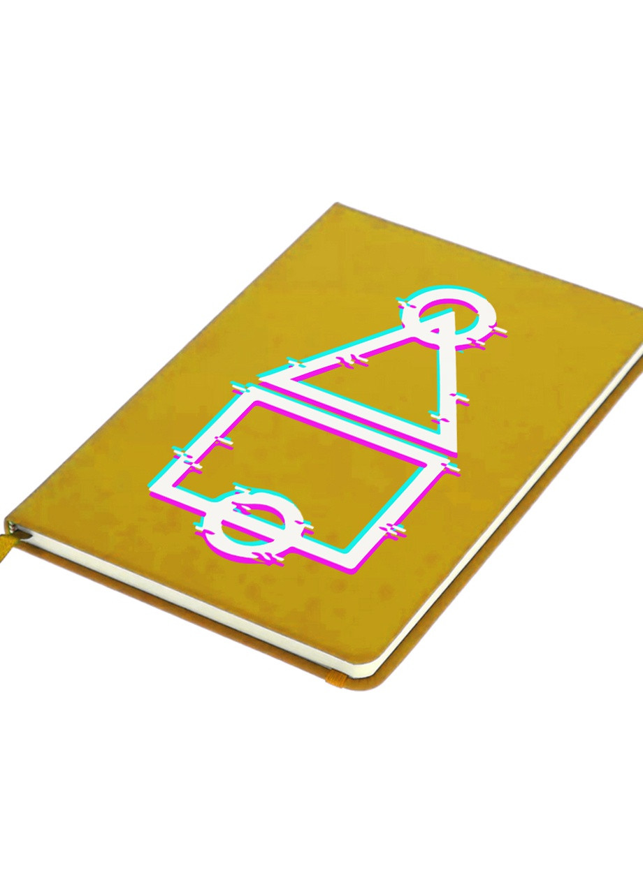 Блокнот А5 Ігрове поле Гра в кальмара (Squid Game) Жовтий (92228-3450-SY) MobiPrint (257325344)