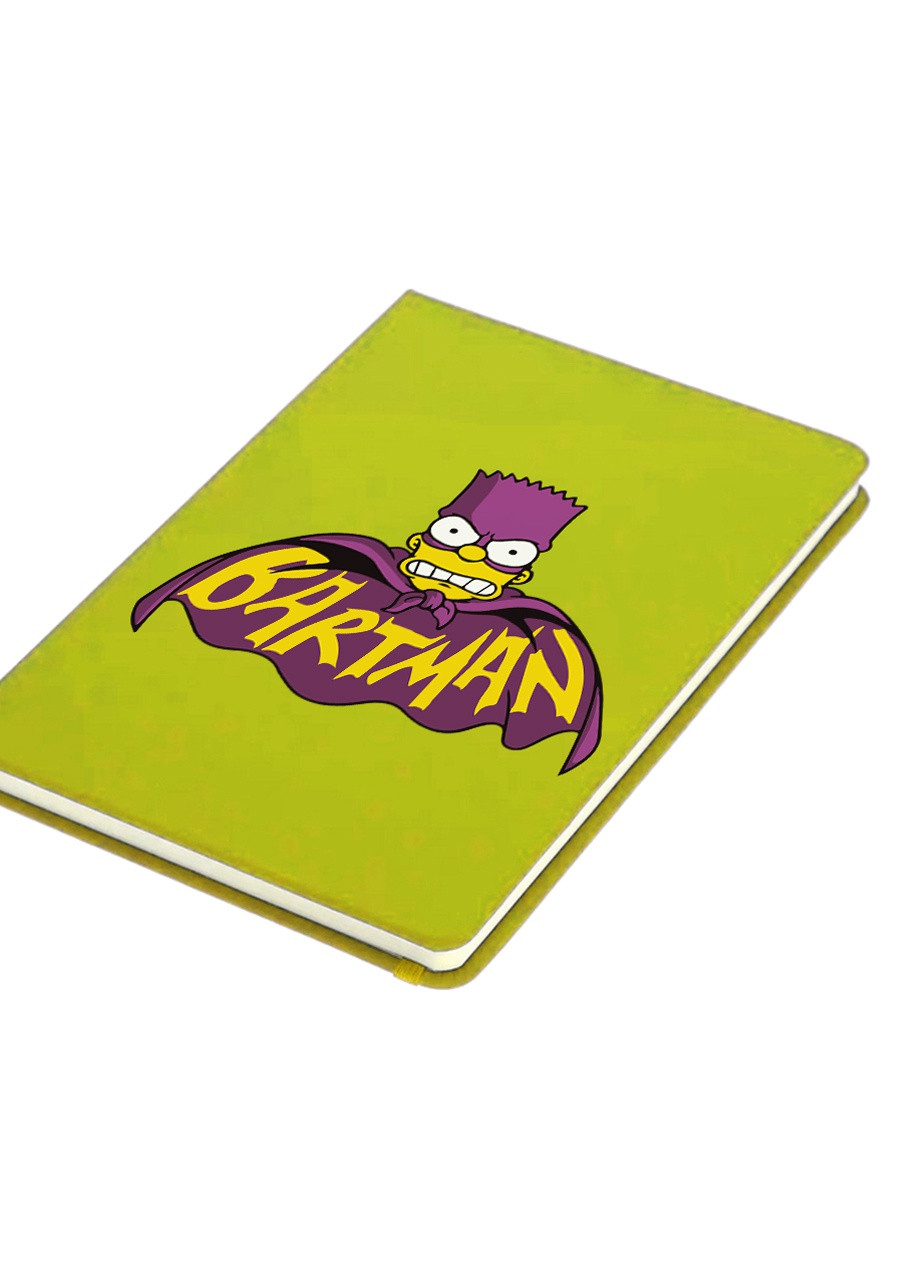 Блокнот А5 Бартмен Барт Симпсон (Bartman The Simpsons) Салатовый (92228-3409-LM) MobiPrint (257321746)