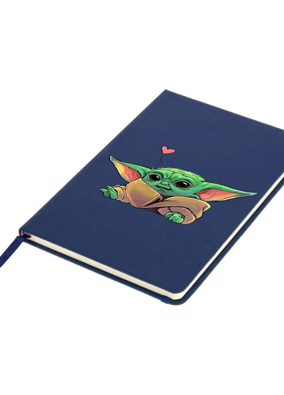 Блокнот А5 Грогу Йода лайк(Grogu Baby Yoda) Темно-синий (92228-3522-NB) MobiPrint (257326719)