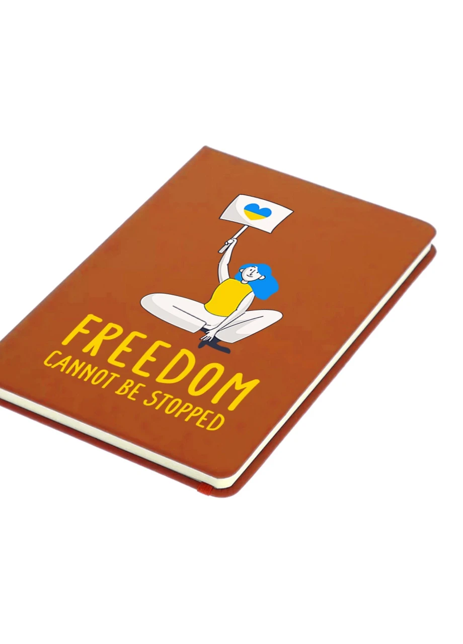 Блокнот А5 Свободу не зупинити Помаранчевий (92228-3691-OG) MobiPrint (257323692)