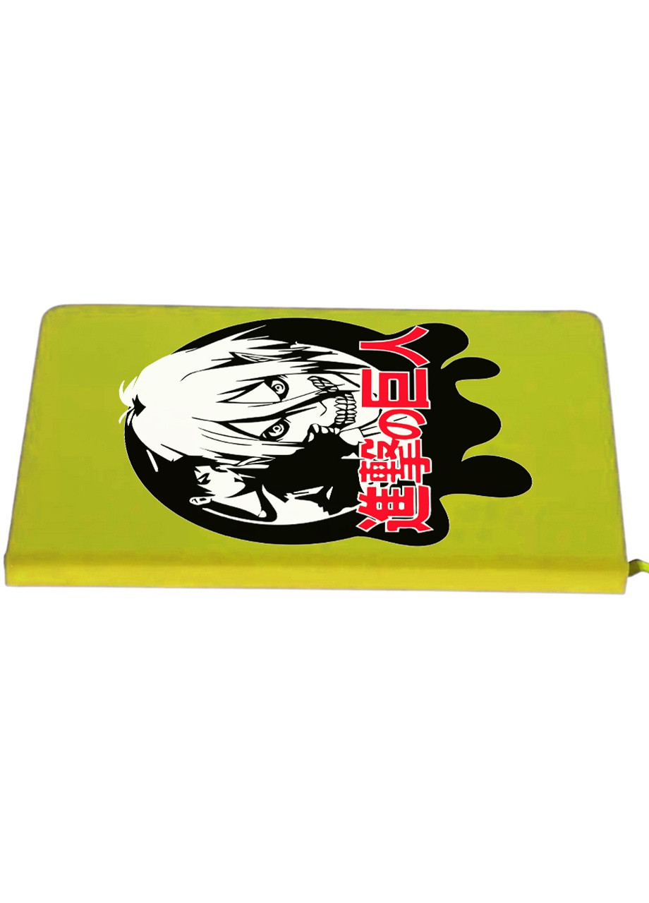 Блокнот А5 Атака титанов Атакующий титан лого (Attack on Titan logo) Салатовый (92228-3493-LM) MobiPrint (257321982)