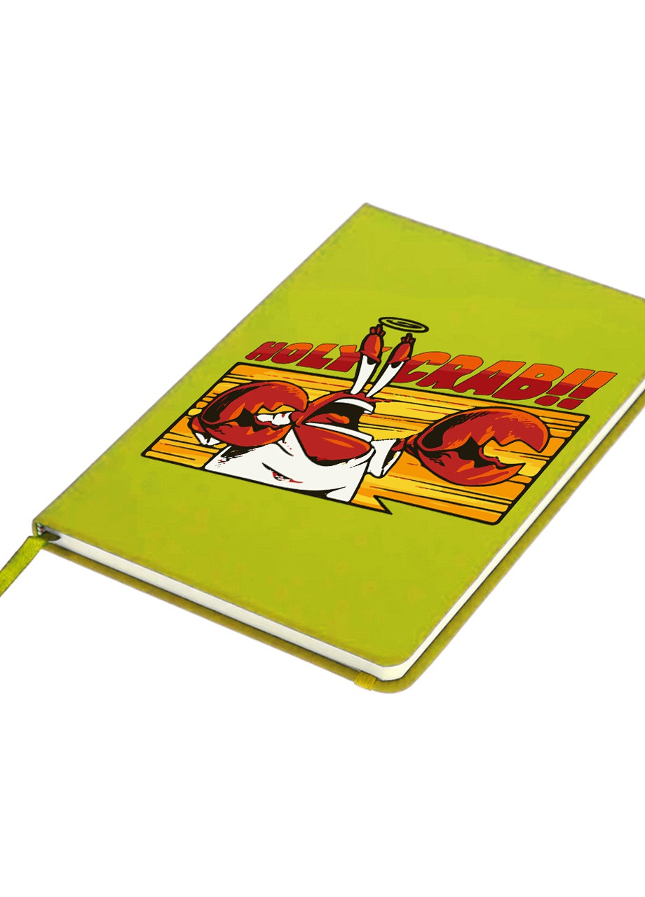 Блокнот А5 Містер Юджин Крабс Губка Боб Квадратні Штані (Holy Crab Spounge Bob) Салатовий (92228-3422-LM) MobiPrint (257325532)