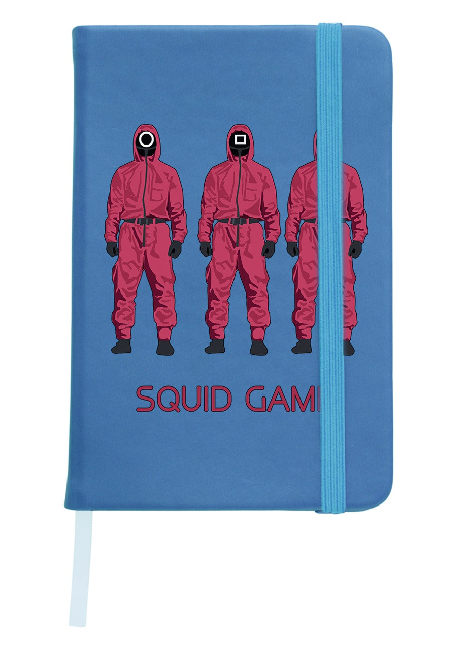 Блокнот А5 Солдати Гра в кальмара (Squid Game) Світло-блакитний (92228-3382-SK) MobiPrint (257326370)