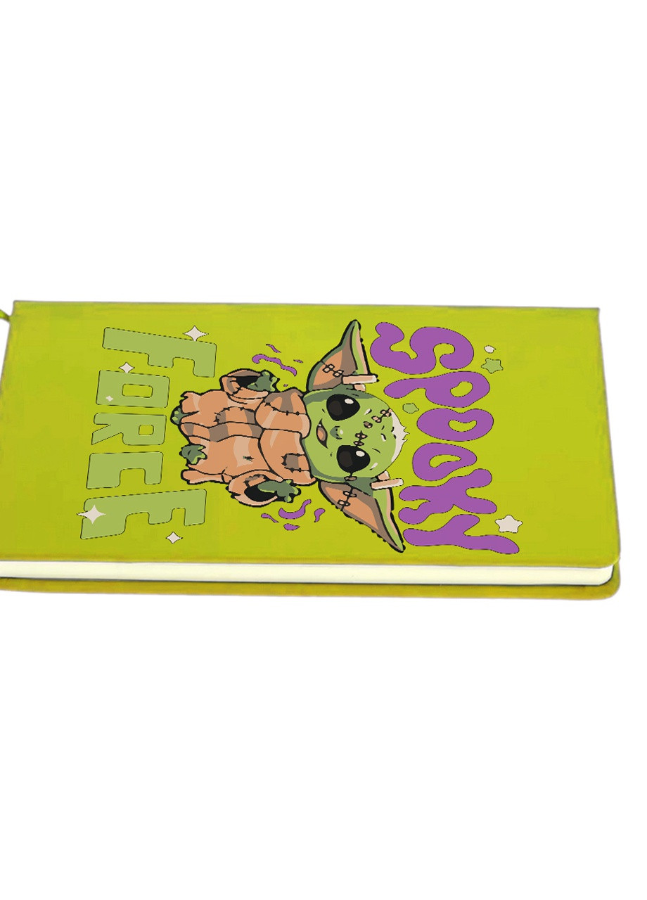 Блокнот А5 Бейбі Йода (Baby Yoda Halloween The Mandalorian) Салатовий (92228-3440-LM) MobiPrint (257325517)