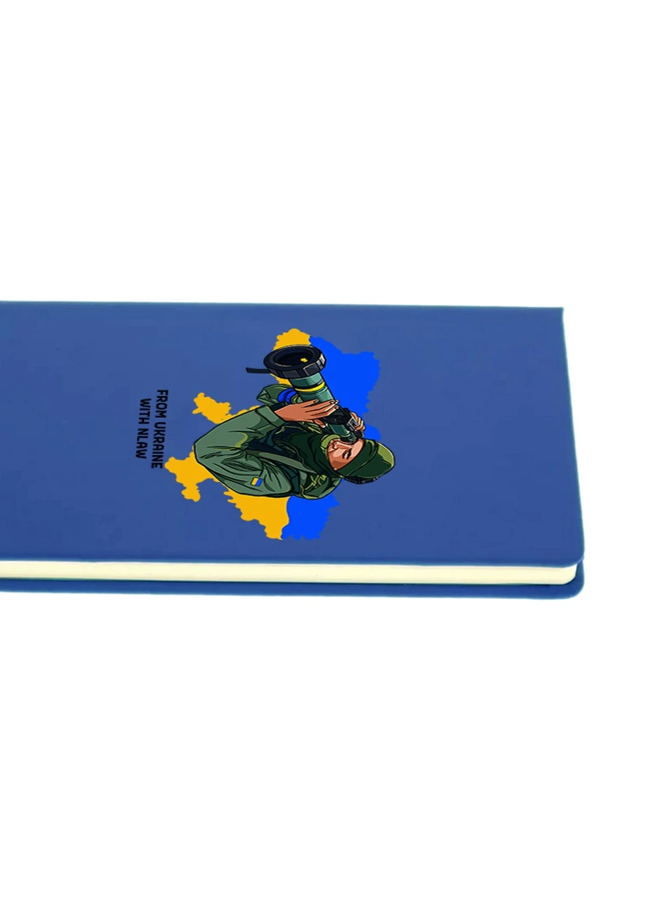 Блокнот А5 From Ukraine with NLAW Світло-блакитний (92228-3748-SK) MobiPrint (257322465)