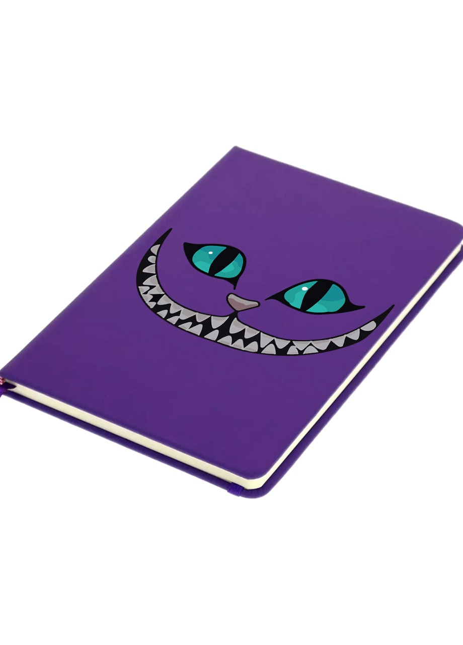 Блокнот А5 Чеширский Кот (Cheshire Cat Disney) Фиолетовый (92228-3437-PU) MobiPrint (257321929)