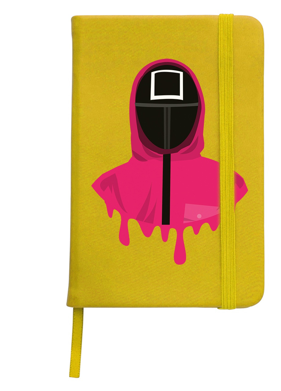 Блокнот А5 Квадрат Офіцер Гра в кальмара (Squid Game) Жовтий (92228-3379-SY) MobiPrint (257323254)