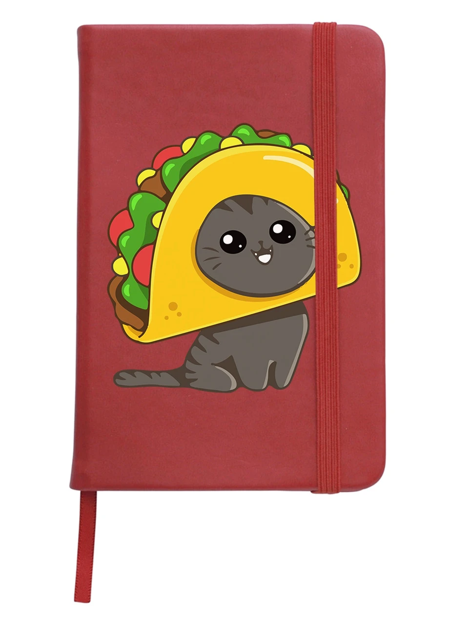 Блокнот А5 Тако Кот (Tacocat) Красный (92228-3434-RD) MobiPrint (257327261)