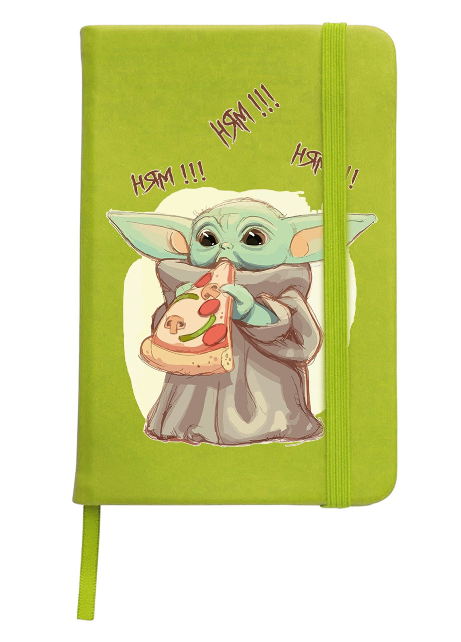 Блокнот А5 Грогу піца(Grogu Baby Yoda) Салатовий (92228-3519-LM) MobiPrint (257324940)