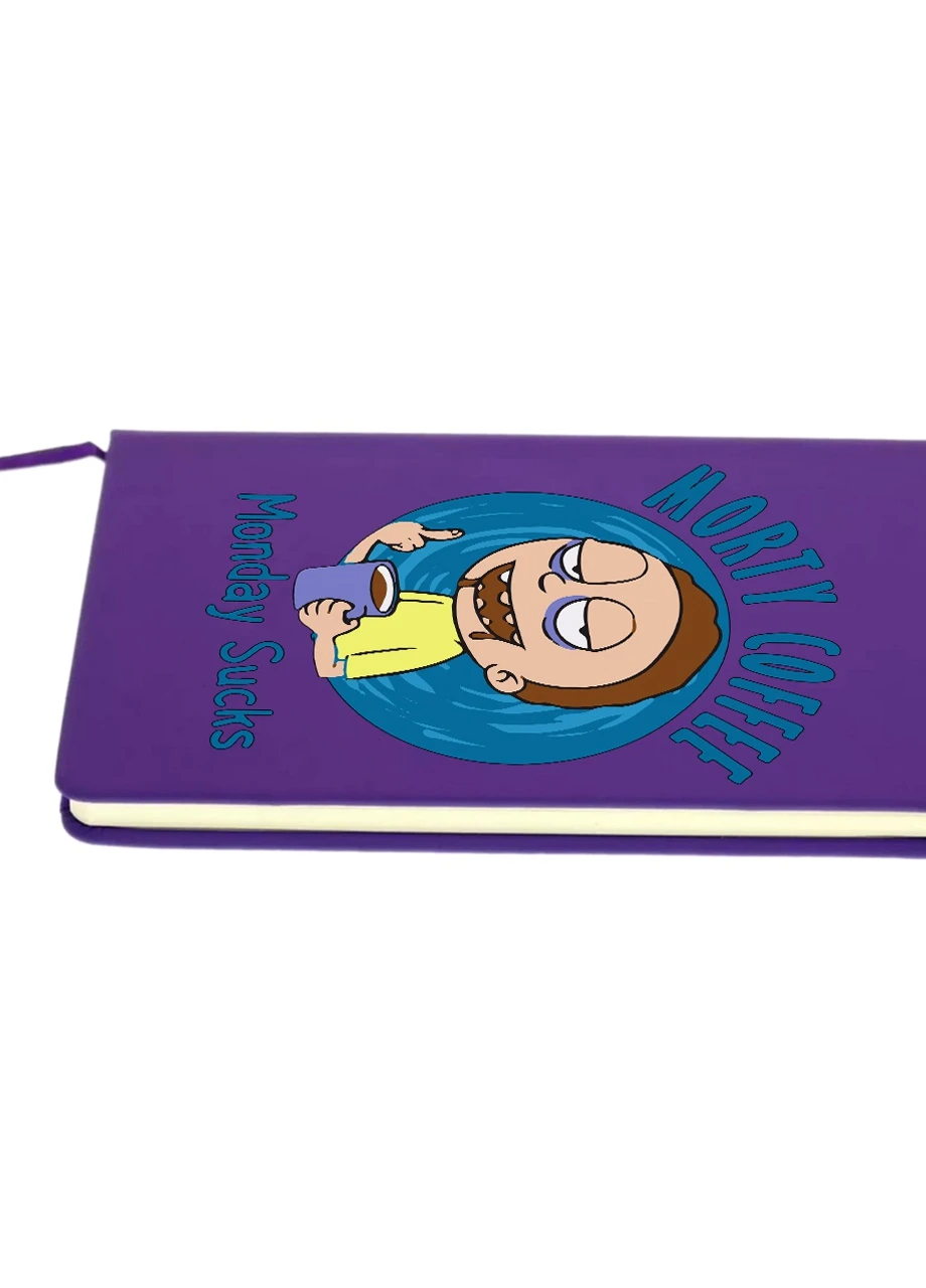 Блокнот А5 Рик и Морти (Rick and Morty) Фиолетовый (92228-3442-PU) MobiPrint (257326061)