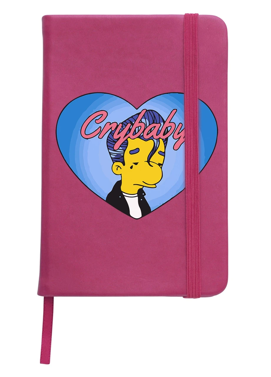 Блокнот А5 Мілхаус Ван Хутен Сімпсони (Crybaby The Simpsons) Малиновий (92228-3407-FU) MobiPrint (257323698)