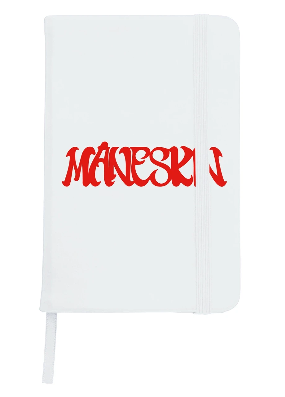 Блокнот А5 Манескин лого(Maneskin logo) Белый (92228-3513-WT) MobiPrint (257328531)