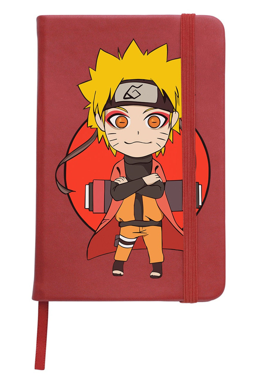 Блокнот А5 Наруто (Naruto) Червоний (92228-3478-RD) MobiPrint (257322944)