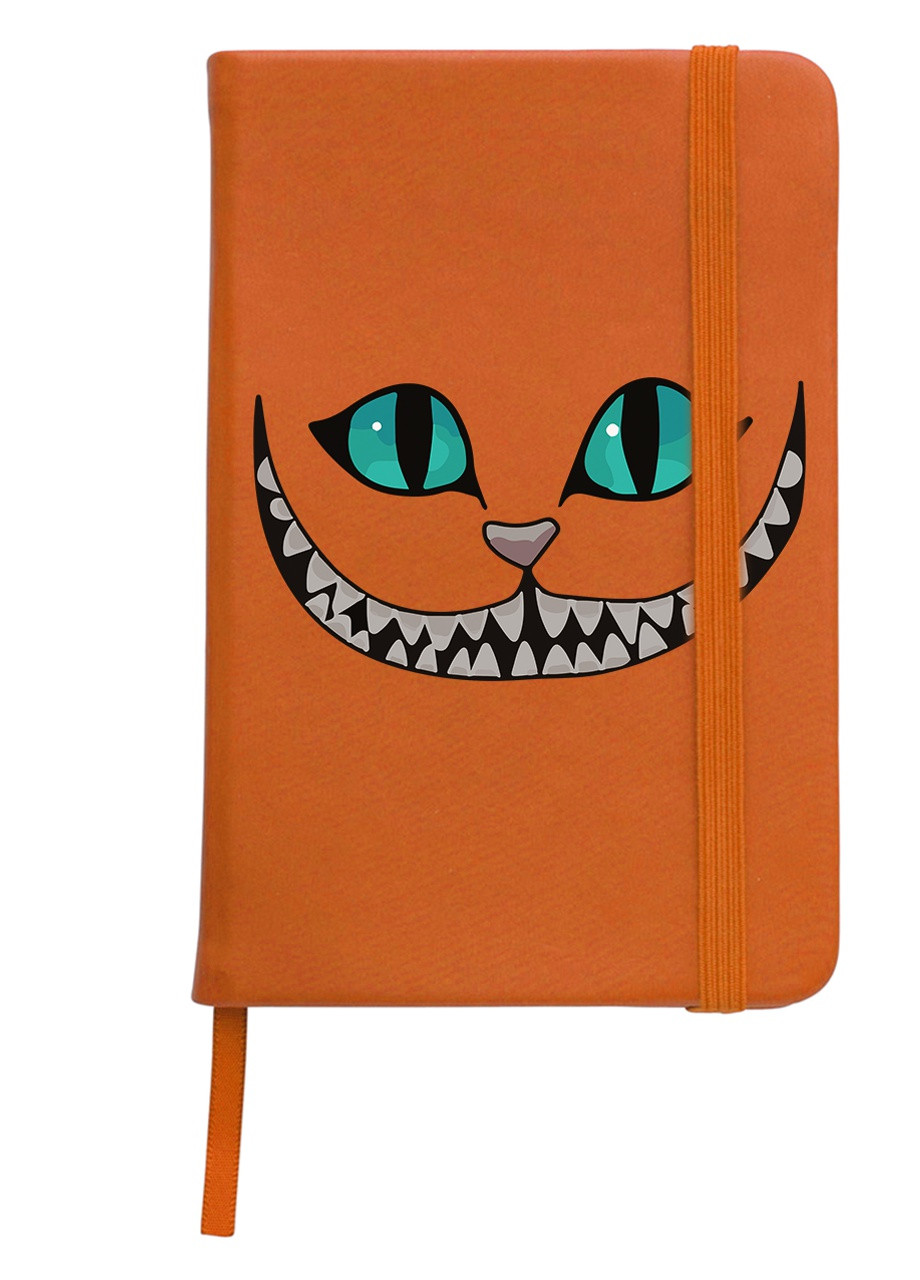 Блокнот А5 Чеширский Кот (Cheshire Cat Disney) Оранжевый (92228-3437-OG) MobiPrint (257328505)