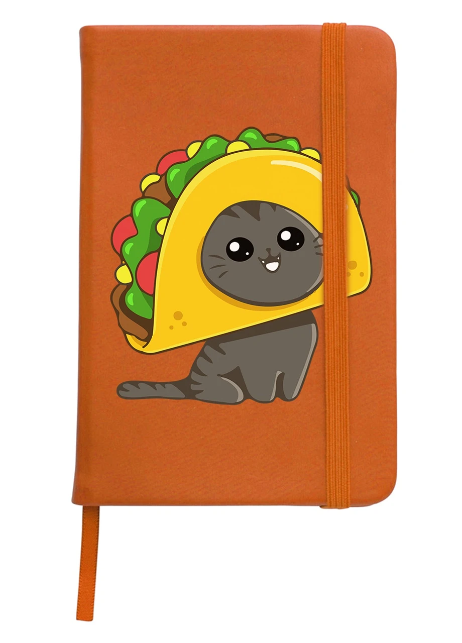 Блокнот А5 Тако Кот (Tacocat) Оранжевый (92228-3434-OG) MobiPrint (257322433)