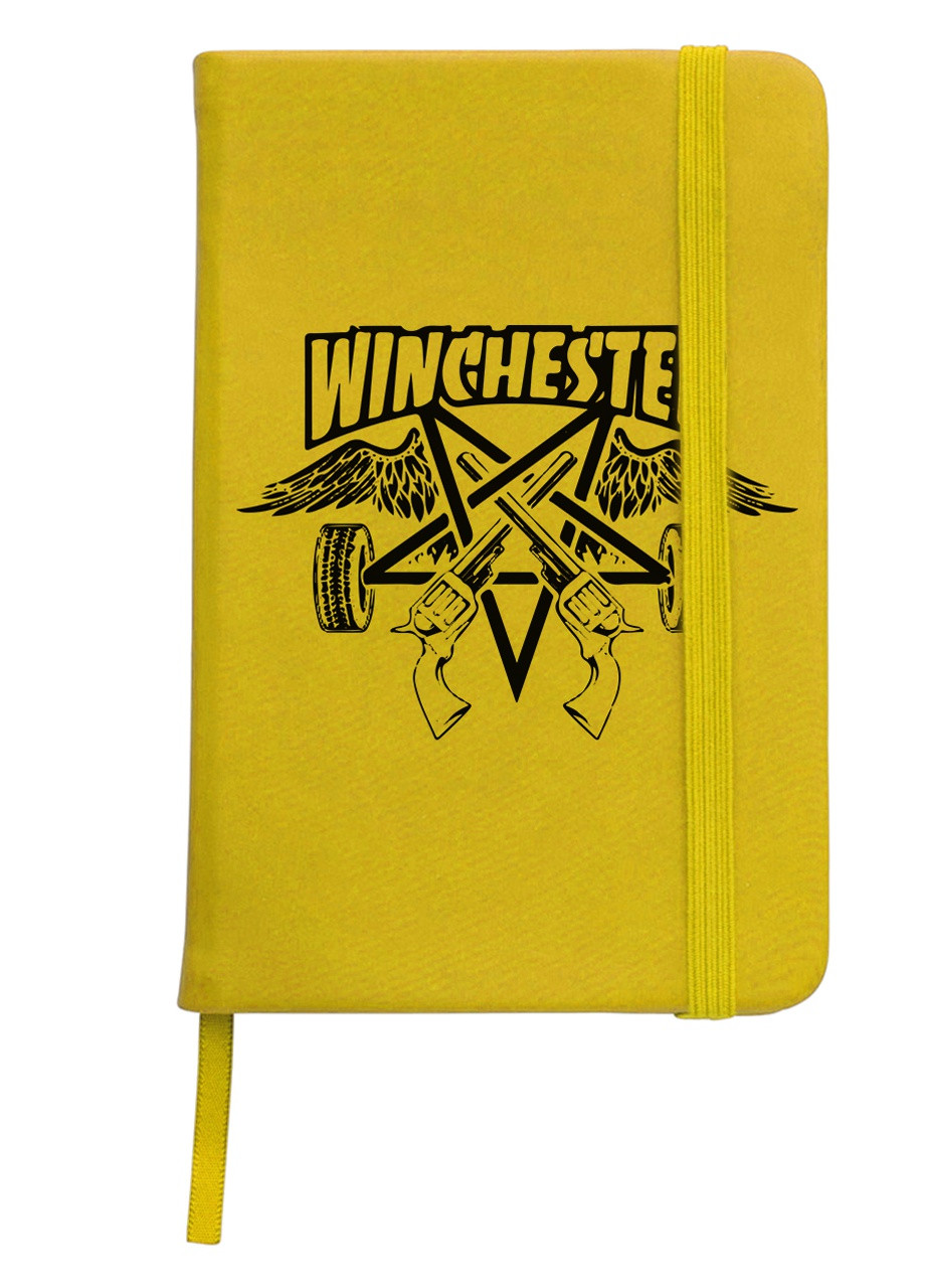 Блокнот А5 Винчестер Сверхъестественное (Winchester Supernatural) Желтый (92228-3433-SY) MobiPrint (257326990)