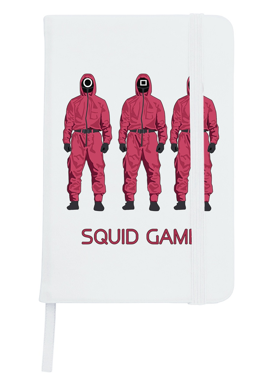 Блокнот А5 Солдати Гра в кальмара (Squid Game) Білий (92228-3382-WT) MobiPrint (257322826)