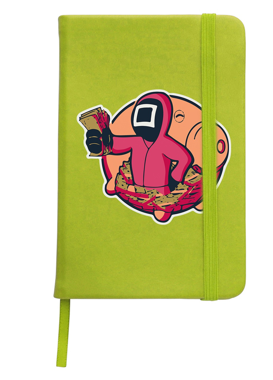 Блокнот А5 Гра в кальмара (Squid Game) Салатовий (92228-3458-LM) MobiPrint (257323208)