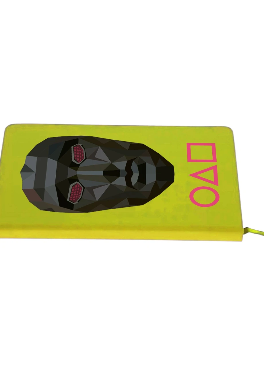 Блокнот А5 Маска Розпорядника Гра в кальмара (Squid Game) Салатовий (92228-3381-LM) MobiPrint (257324420)