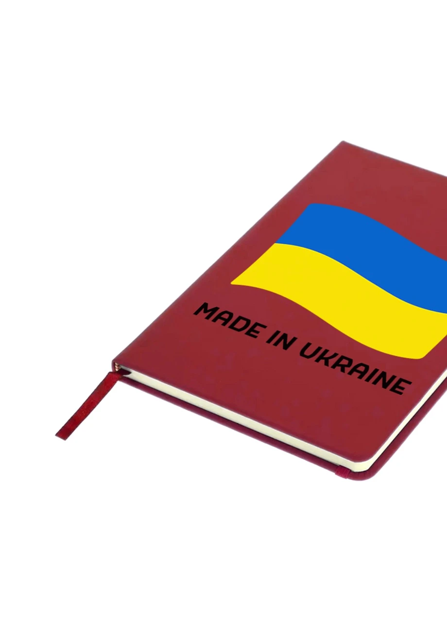 Блокнот А5 Зроблено в Україні Червоний (92228-3726-RD) MobiPrint (257322028)