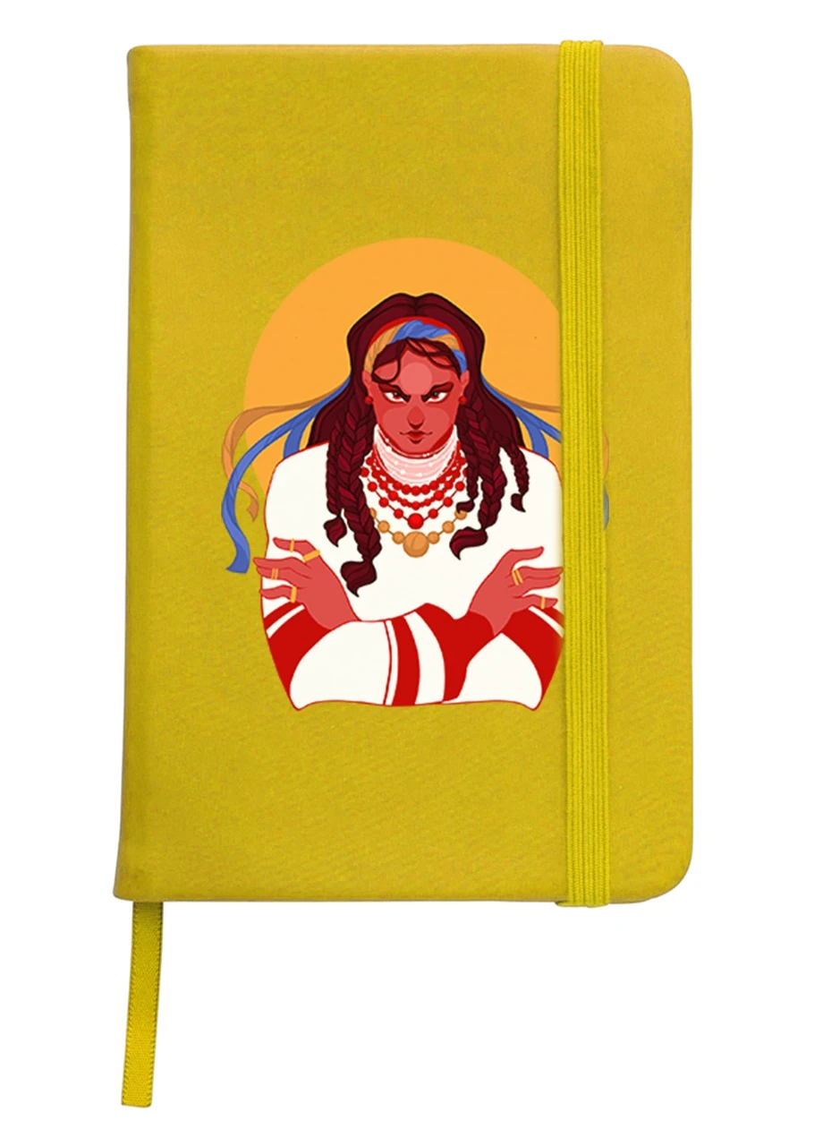 Блокнот А5 Українка Жовтий (92228-3768-SY) MobiPrint (257324613)
