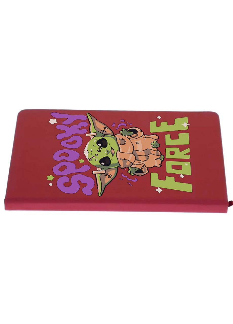 Блокнот А5 Бейбі Йода (Baby Yoda Halloween The Mandalorian) Червоний (92228-3440-RD) MobiPrint (257324453)