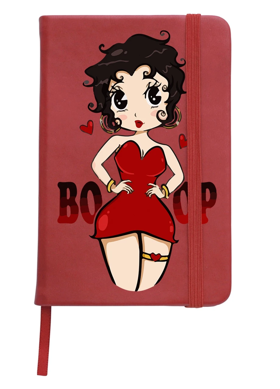 Блокнот А5 Бетти Буп (Betty Boop) Красный (92228-3468-RD) MobiPrint (257324020)