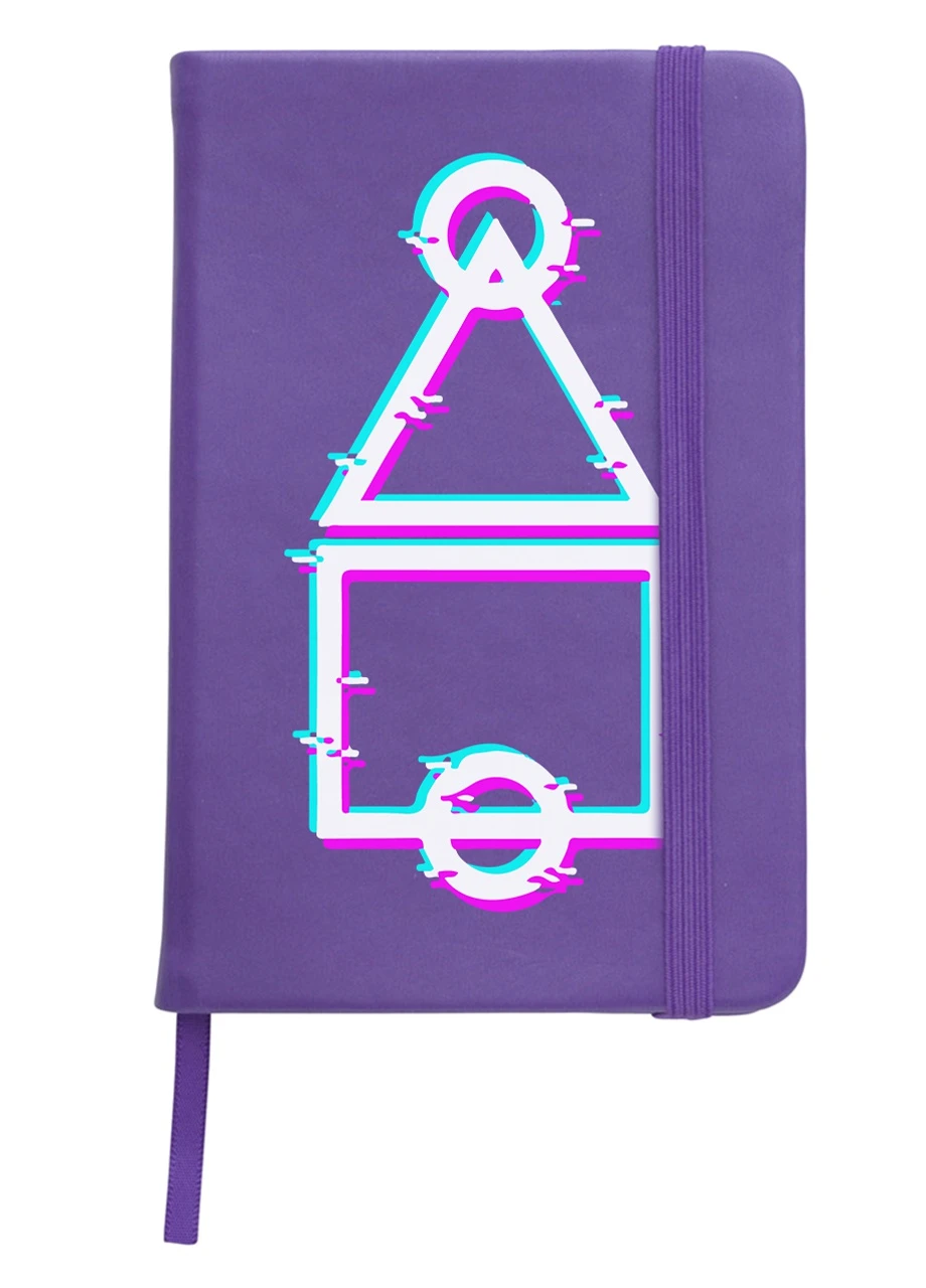 Блокнот А5 Ігрове поле Гра в кальмара (Squid Game) Фіолетовий (92228-3450-PU) MobiPrint (257321586)