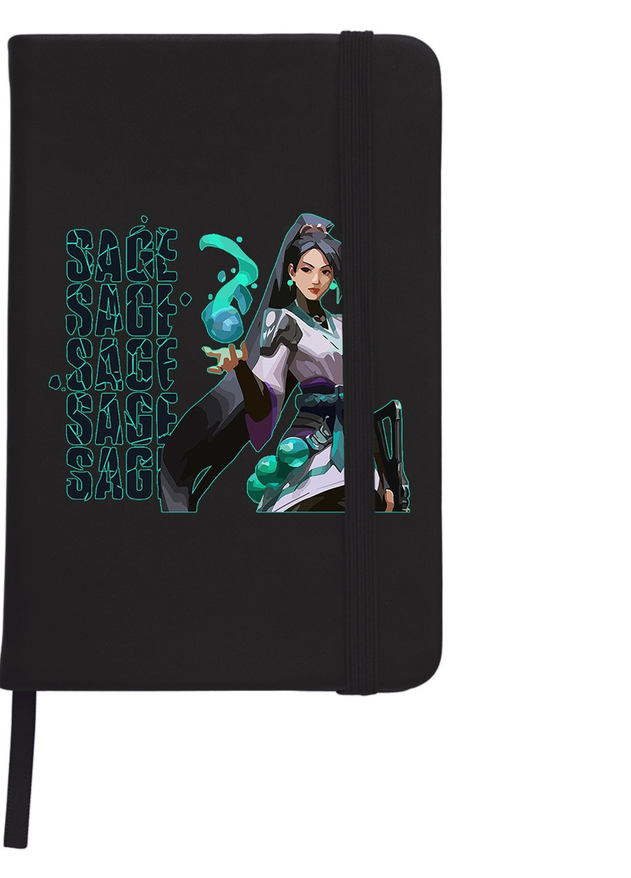 Блокнот А5 Валорант Сейдж(Valorant Sage) Черный (92228-3541-BK) MobiPrint (257327874)