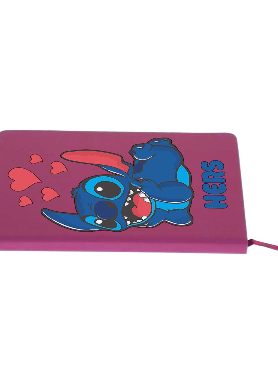 Блокнот А5 Стіч (Stitch Hers) Малиновий (92228-3469-FU) MobiPrint (257323989)