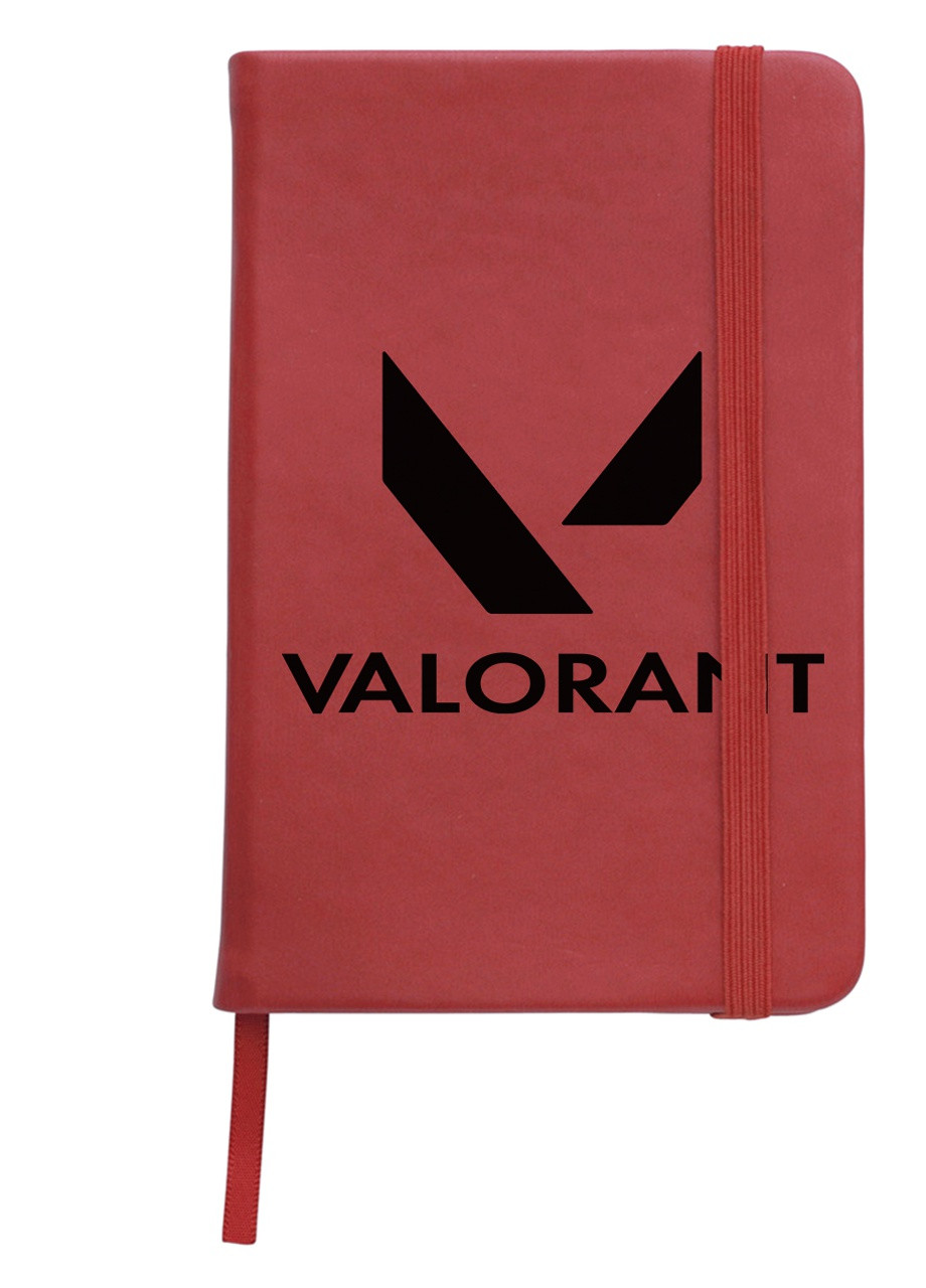 Блокнот А5 Валорант лого(Valorant logo) Красный (92228-3539-RD) MobiPrint (257327958)