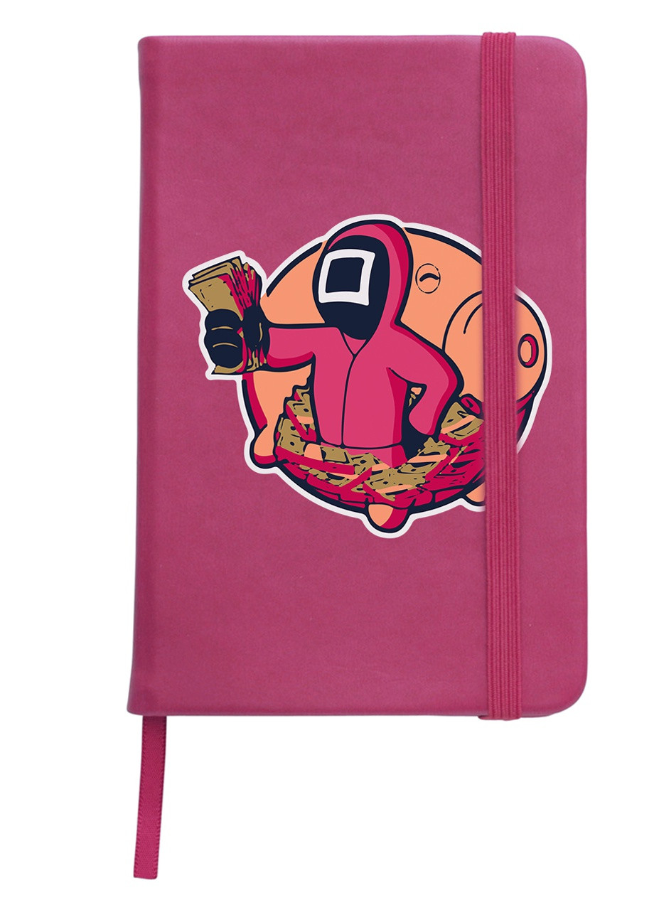 Блокнот А5 Игра в кальмара (Squid Game) Малиновый (92228-3458-FU) MobiPrint (257323601)