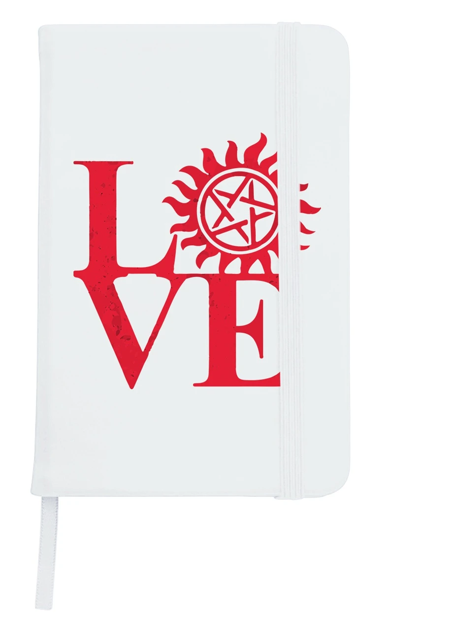 Блокнот А5 Надприродне (Supernatural) Білий (92228-3432-WT) MobiPrint (257324755)