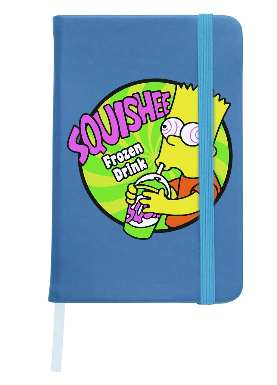 Блокнот А5 Барт Сімпсон (Bart The Simpsons) Світло-блакитний (92228-3410-SK) MobiPrint (257327562)