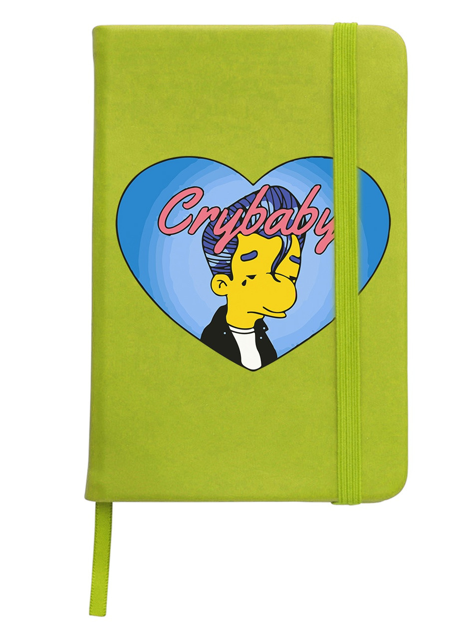 Блокнот А5 Милхаус Ван Хутен Симпсоны (Crybaby The Simpsons) Салатовый (92228-3407-LM) MobiPrint (257328224)