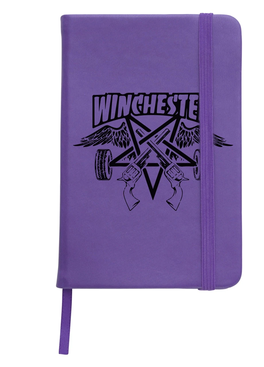 Блокнот А5 Вінчестер Надприродне (Winchester Supernatural) Фіолетовий (92228-3433-PU) MobiPrint (257323139)