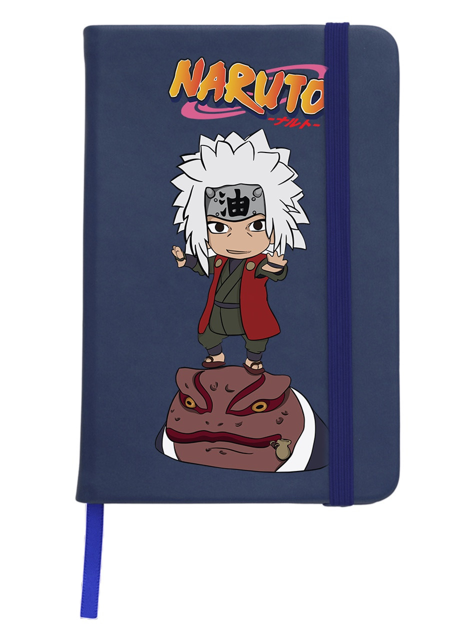 Блокнот А5 Наруто Дзирайя (Naruto Jiraiya) Темно-синий (92228-3482-NB) MobiPrint (257321582)
