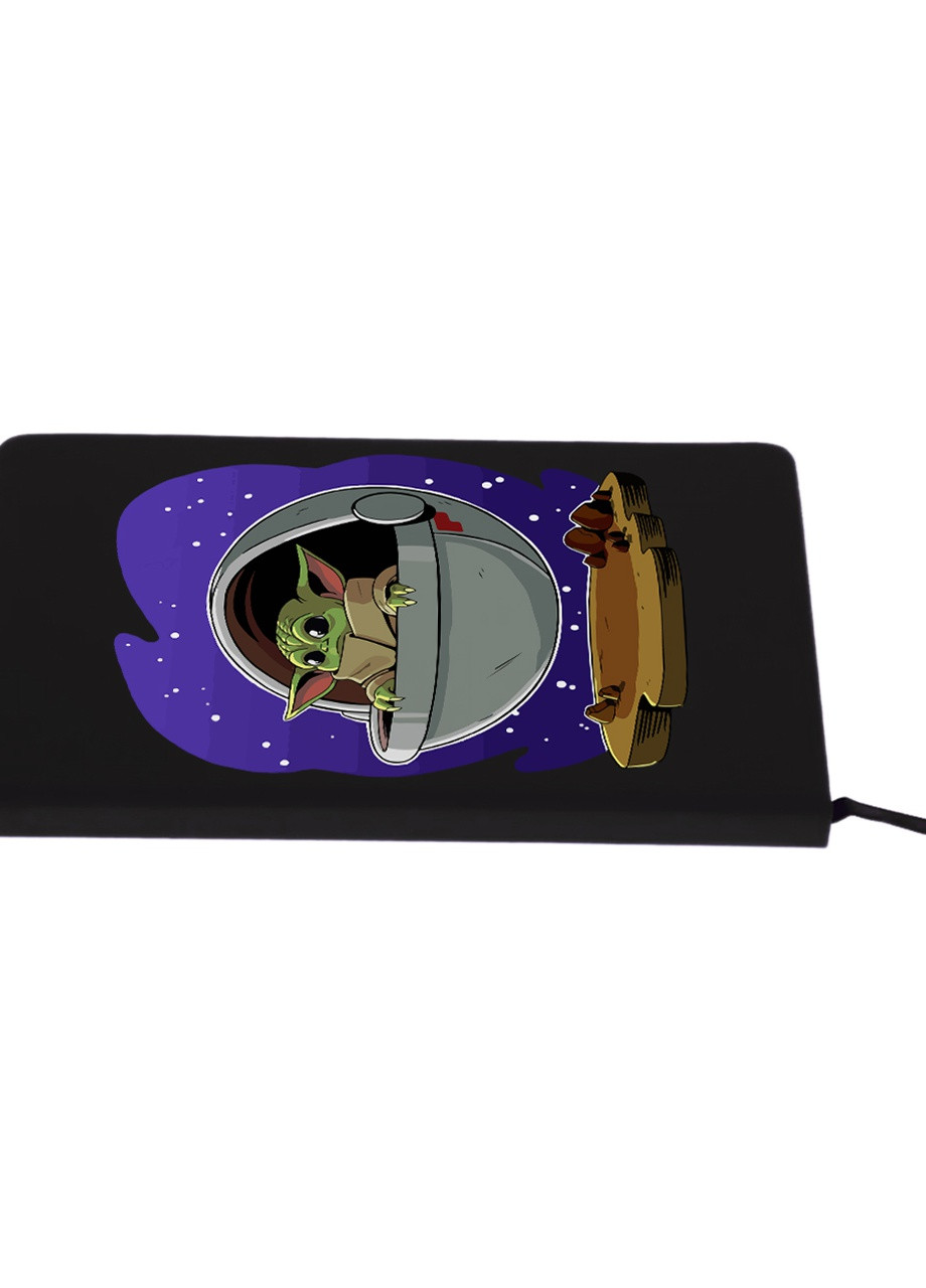 Блокнот А5 Грогу космос (Grogu Baby Yoda) Чорний (92228-3518-BK) MobiPrint (257324839)