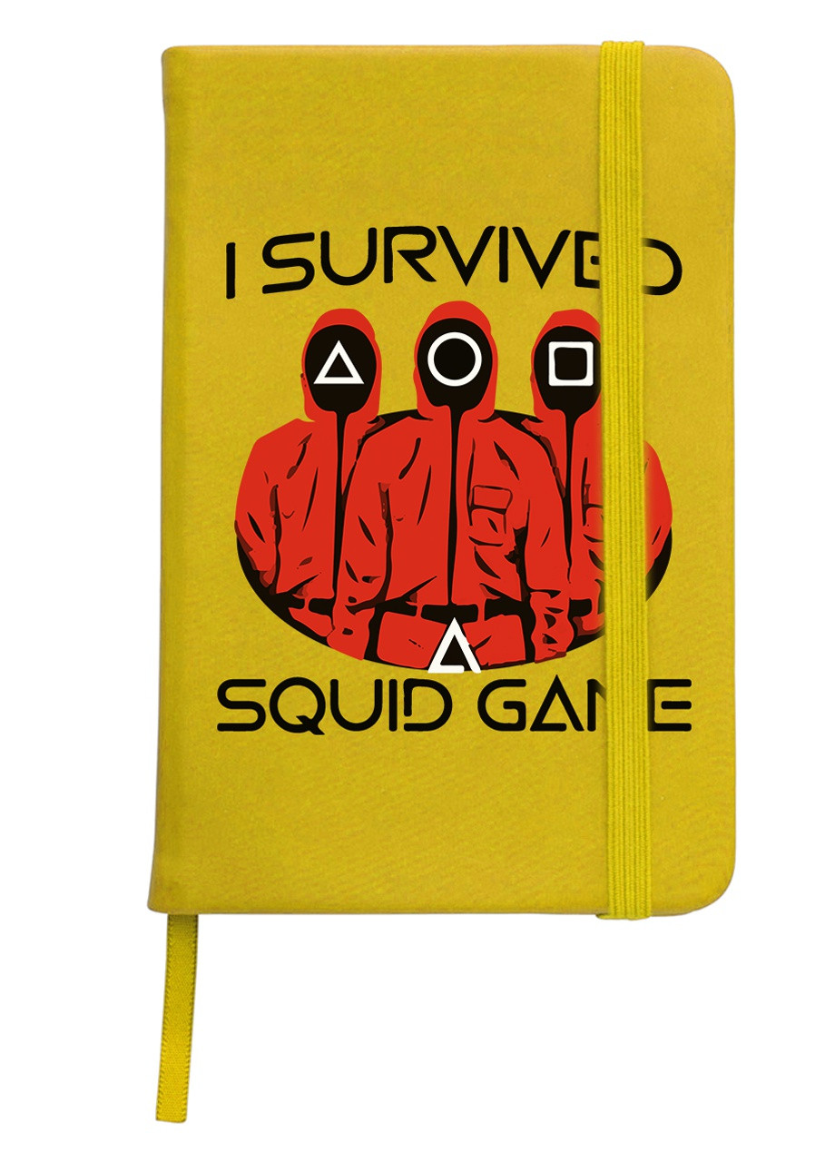 Блокнот А5 Солдаты Игра в кальмара (Squid Game) Желтый (92228-3384-SY) MobiPrint (257327673)