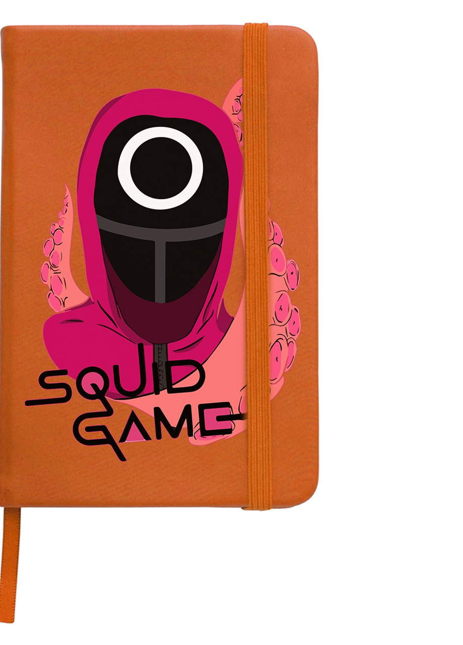 Блокнот А5 Круг Рабочий солдат Игра в кальмара (Squid Game) Оранжевый (92228-3475-OG) MobiPrint (257328860)