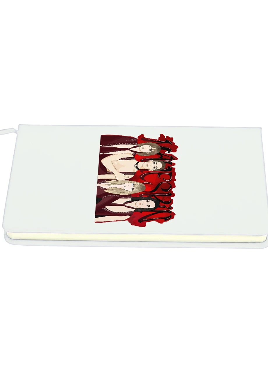 Блокнот А5 Манескін група арт, лого (Maneskin group art) Білий (92228-3511-WT) MobiPrint (257328359)