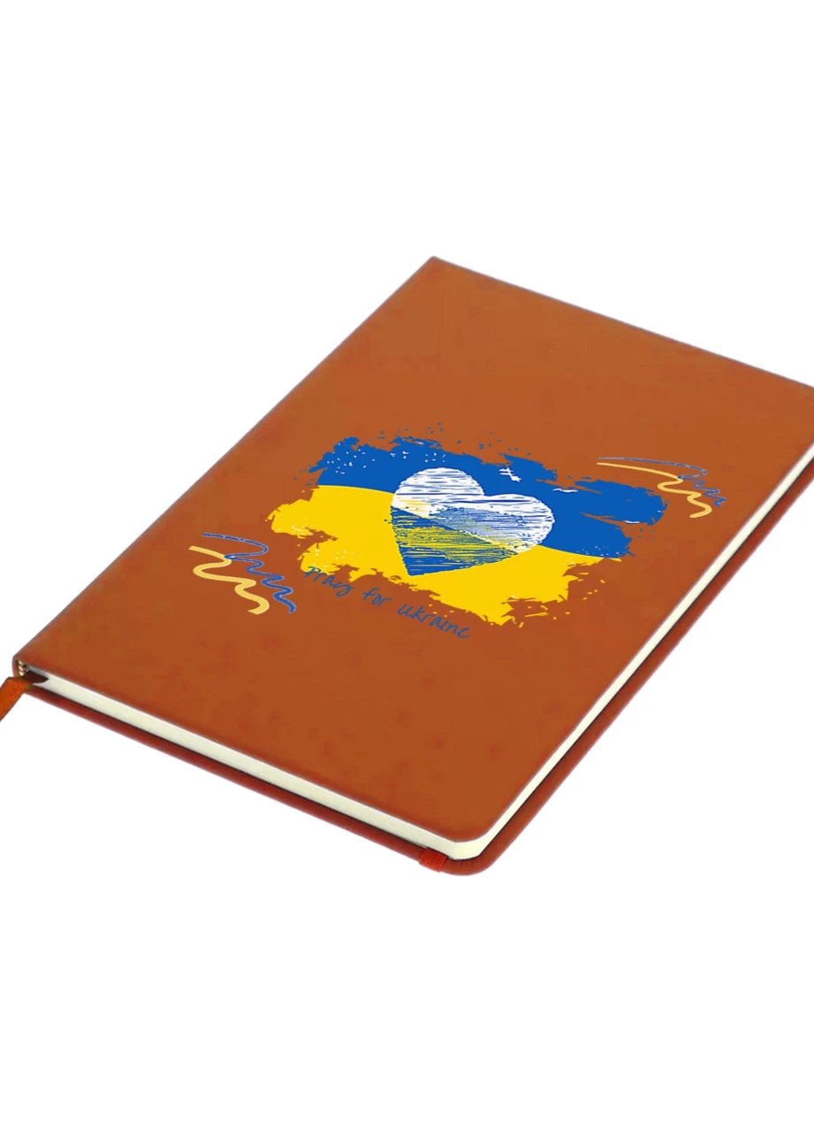 Блокнот А5 Мир для України Помаранчевий (92228-3698-OG) MobiPrint (257327029)