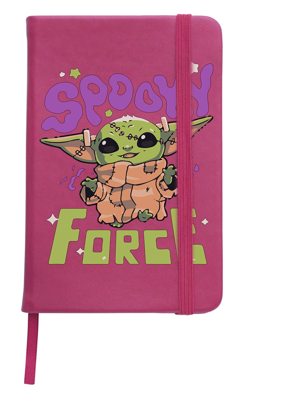 Блокнот А5 Бейби Йода (Baby Yoda Halloween The Mandalorian) Малиновый (92228-3440-FU) MobiPrint (257323891)