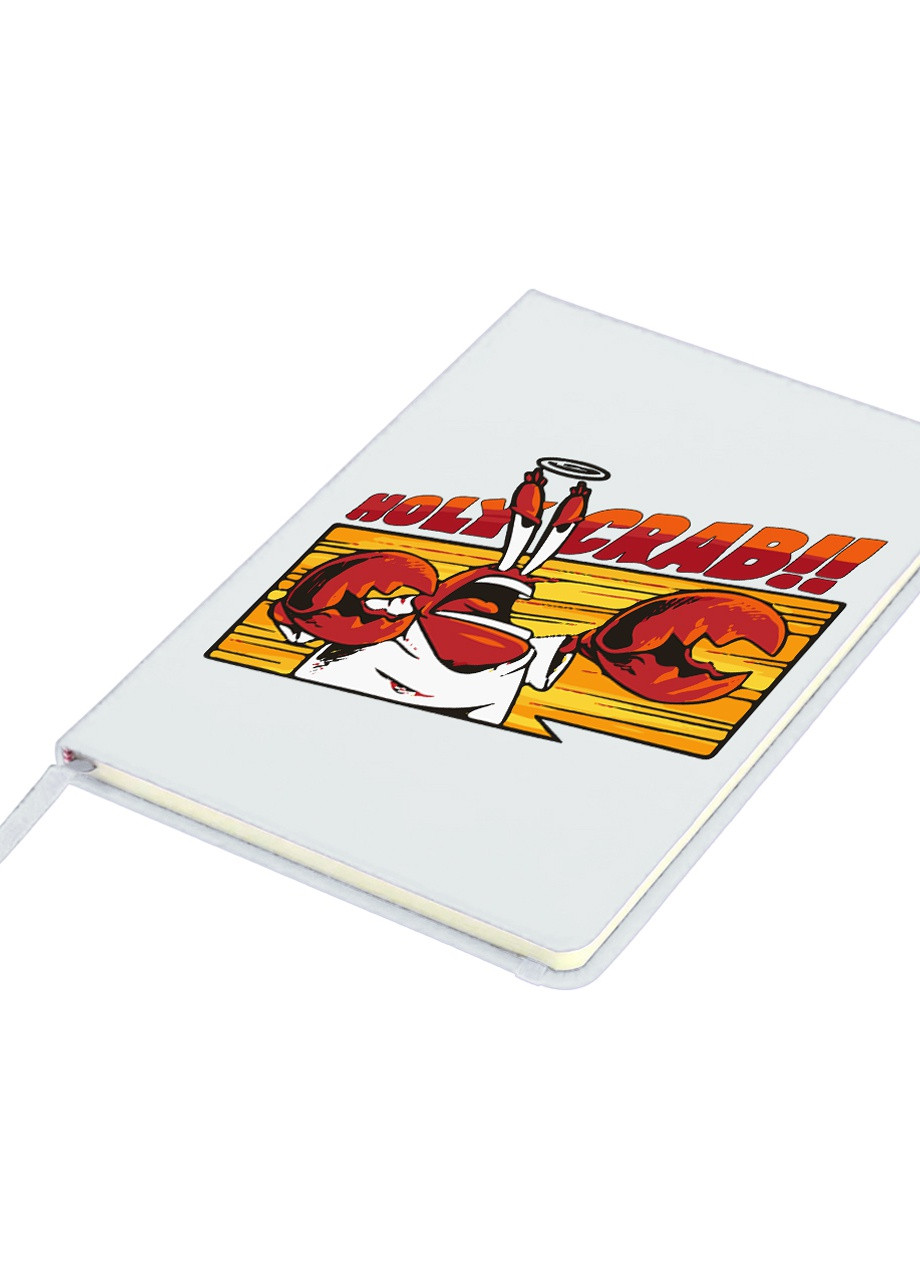 Блокнот А5 Мистер Юджин Крабс Губка Боб Квадратні Штани (Holy Crab Spounge Bob) Белый (92228-3422-WT) MobiPrint (257325851)