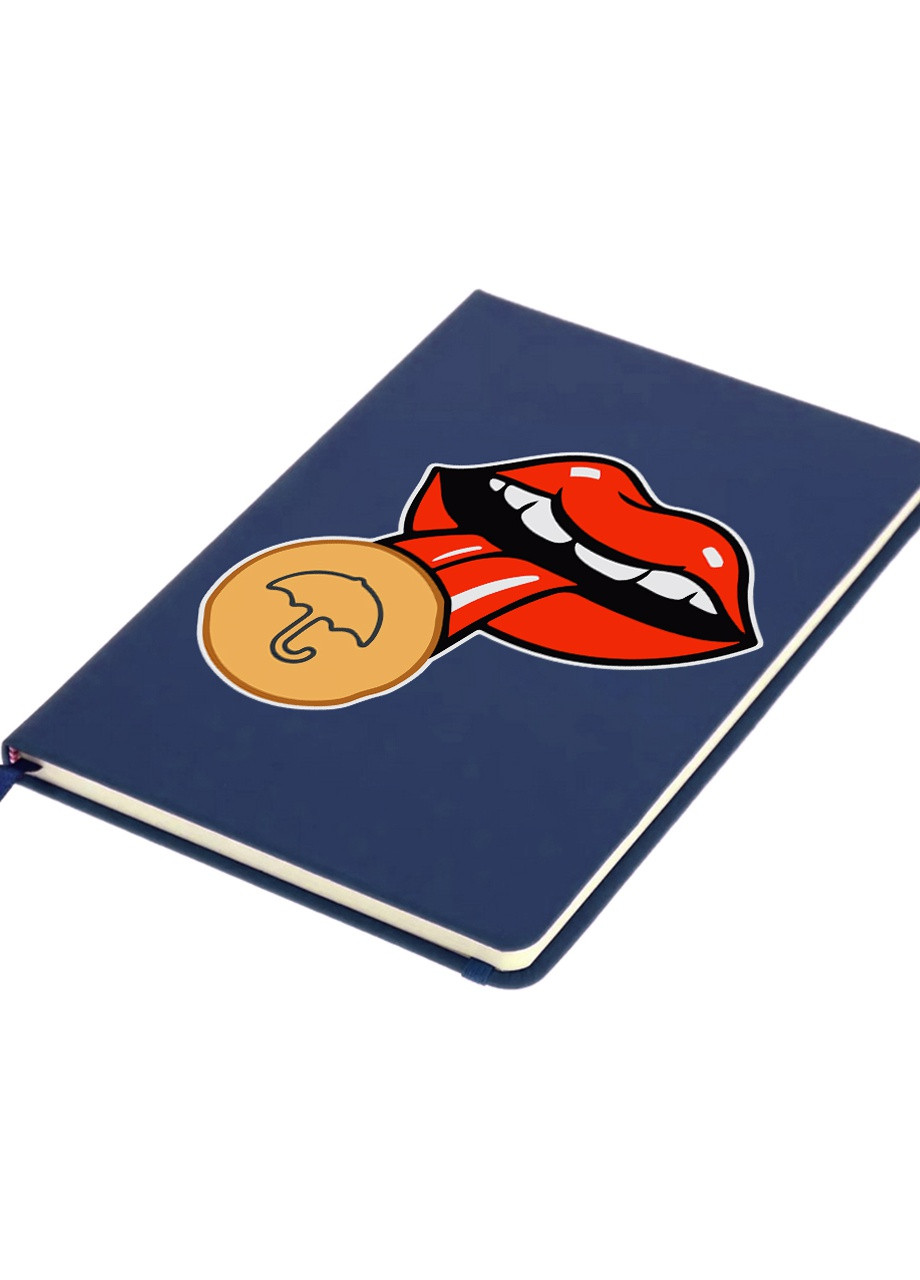 Блокнот А5 Печиво Гра в кальмара (Squid Game) Темно-синій (92228-3449-NB) MobiPrint (257328126)