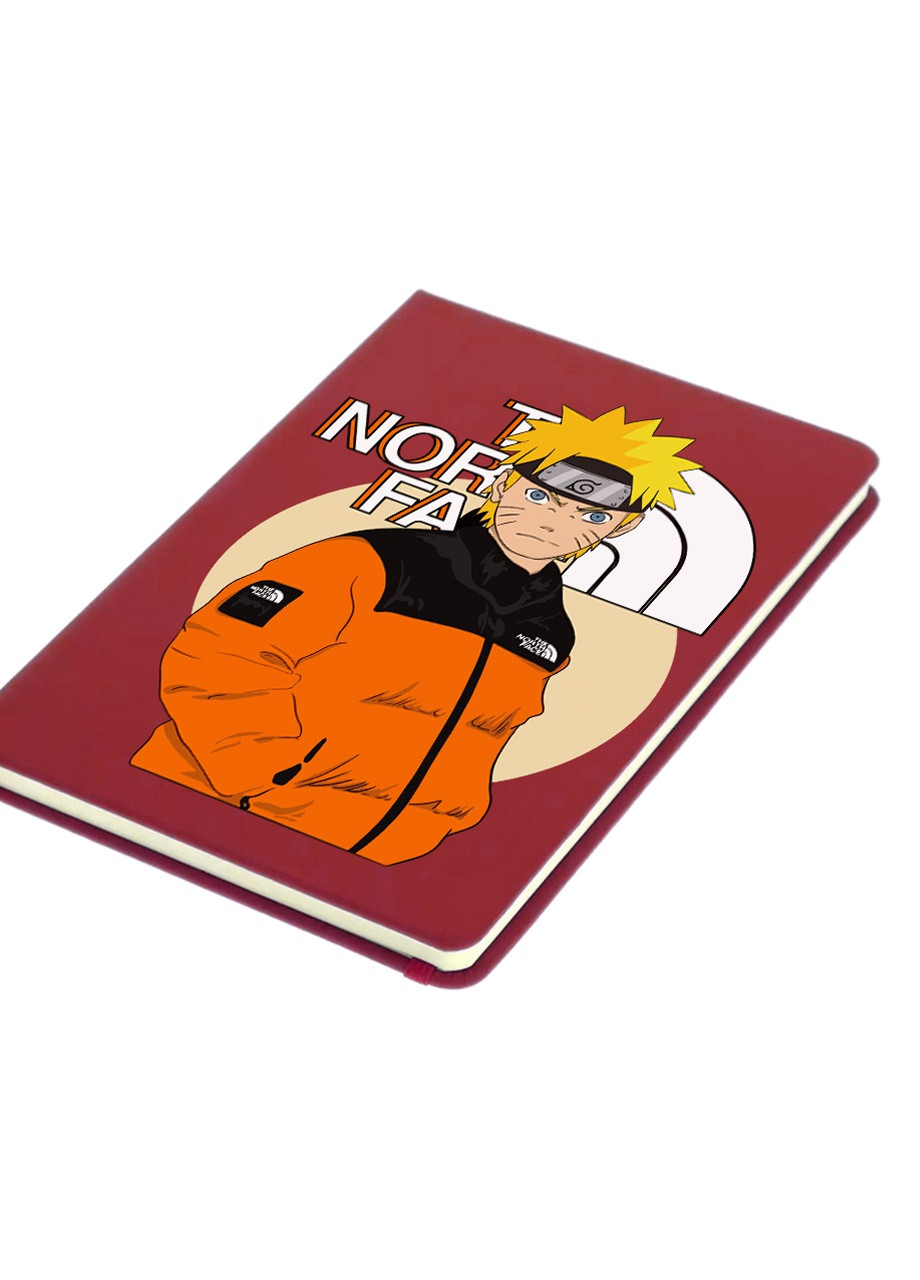 Блокнот А5 Наруто Норс Фейс (Naruto The Norch Face) Червоний (92228-3480-RD) MobiPrint (257328986)
